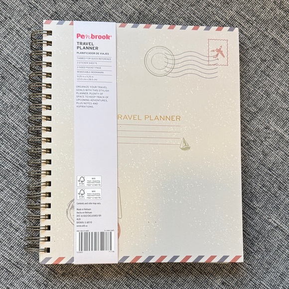 Other - Travel Planner Notebook - Cream Spiral-Bound